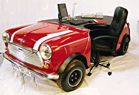 British Mini into Mini Desk