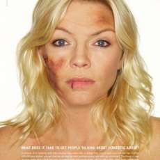 Celebs Photoshopped For Domestic Violence