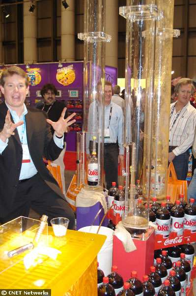 Diet Coke and Mentos Experiment 137