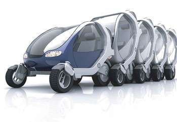 Foldable and Stackable City Car Concept