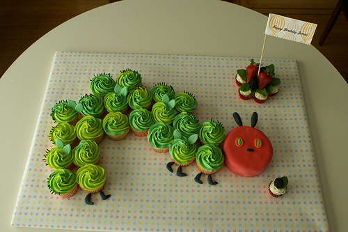 Hungry Caterpillar Cupcakes