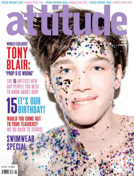 Glittery Boys on Magazine Covers