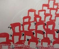 Clustered People Painting Image 3