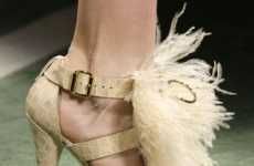 Spiked & Feathered Sandals
