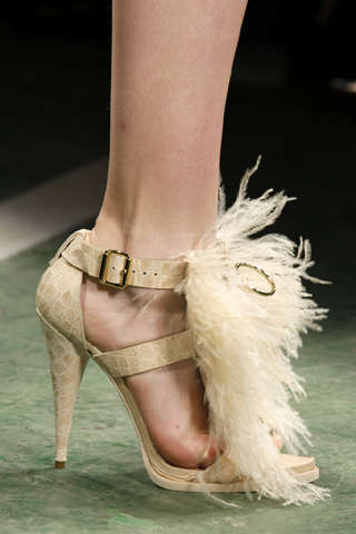 Spiked & Feathered Sandals