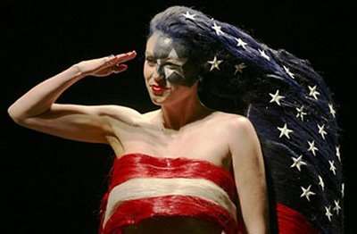 Wild Patriotic Hairstyles