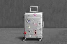 Artist-Designed Metal Suitcases