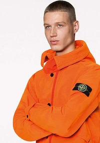 Vibrant Orange Technical Outerwear Image 3