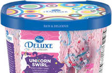 Swirled Cotton Candy Ice Creams