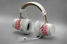 Instant Noodle-Themed Headphones