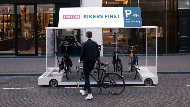 Pop-Up Bike Racks