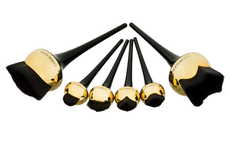 Contoured Makeup Brushes