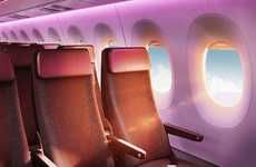 High-End Velvety Airplane Interiors