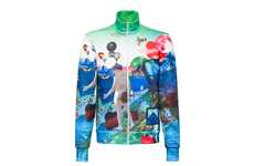 Artwork-Adorened Luxe Cardigans