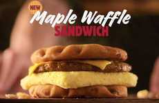 Savory Waffle Breakfast Sandwiches