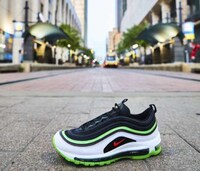 Neon Green-Accented Classic Sneakers Image 2