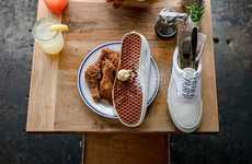 Waffle-Themed Casual Sneakers