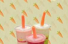Sustainable Carrot Smoothie Straws