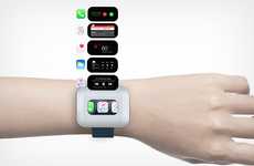 Earphone Case-Equipped Smartwatches