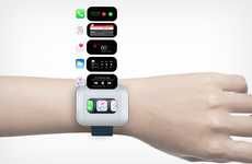 Earphone Case-Equipped Smartwatches
