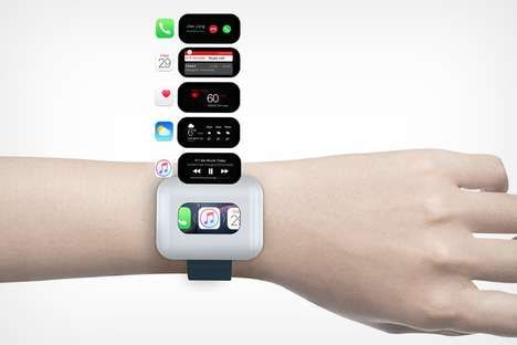 Earphone Case-Equipped Smartwatches