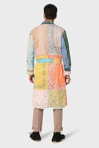Multi-Tonal Bandana Overcoats Image 3
