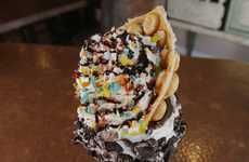 Gigantic Cookie-Coated Sundaes