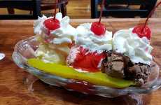 Pickle-Topped Banana Splits