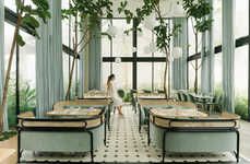 Plant-Infused Glasshouse Cafes