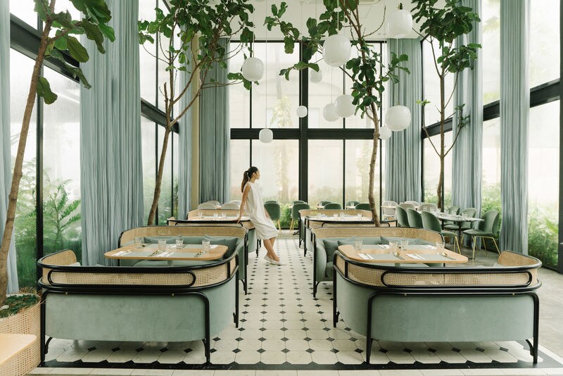 Plant-Infused Glasshouse Cafes