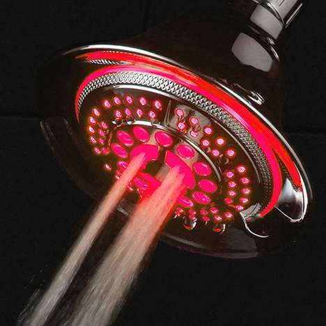 Temperature-Controlled Lit Shower Heads