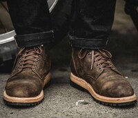 Vintage-Inspired Motorbike Boots Image 4
