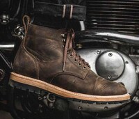 Vintage-Inspired Motorbike Boots Image 6