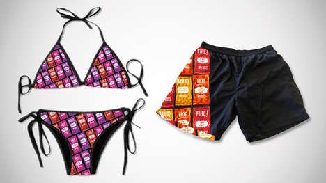Branded Condiment Bathing Suits