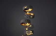 Textural Tool-Inspired Rings
