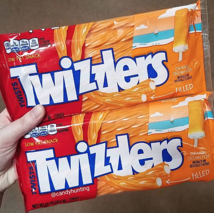 Creamsicle-Filled Licorice Candies