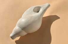 Seashell-Inspired Stone Pipes