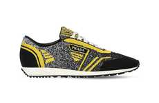 Knit Bumble Bee-Like Sneakers