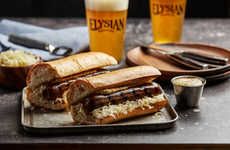 Beer-Infused Vegetarian Sausages