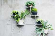 Geometric Skeletal Plant Holders