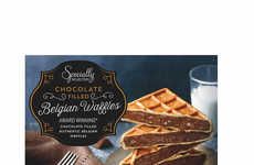 Chocolate-Filled Belgian Waffles