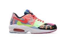 Vibrant Collage-Like Sneakers