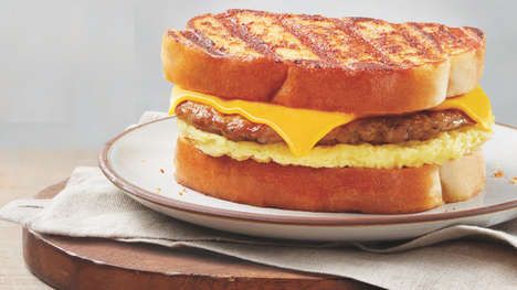 Warm French Toast Sandwiches