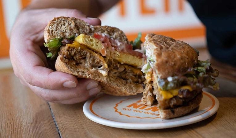 Plant-Based Breakfast Burgers