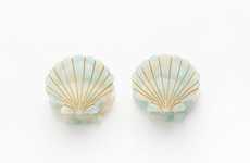 Retro Seashell Hair Clips