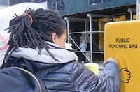 Stress-Relieving Public Punching Bags Image 3