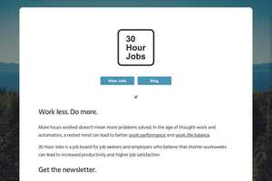 Shortened Workweek Job Platforms