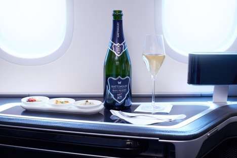Airline-Launched Sparkling Wines