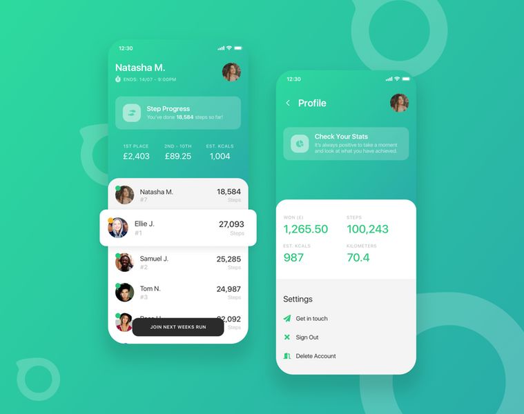 Walking-Rewarding Apps