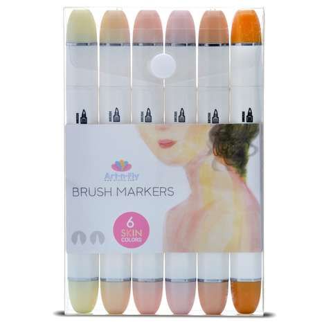 Double-Sided Skin-Hue Markers